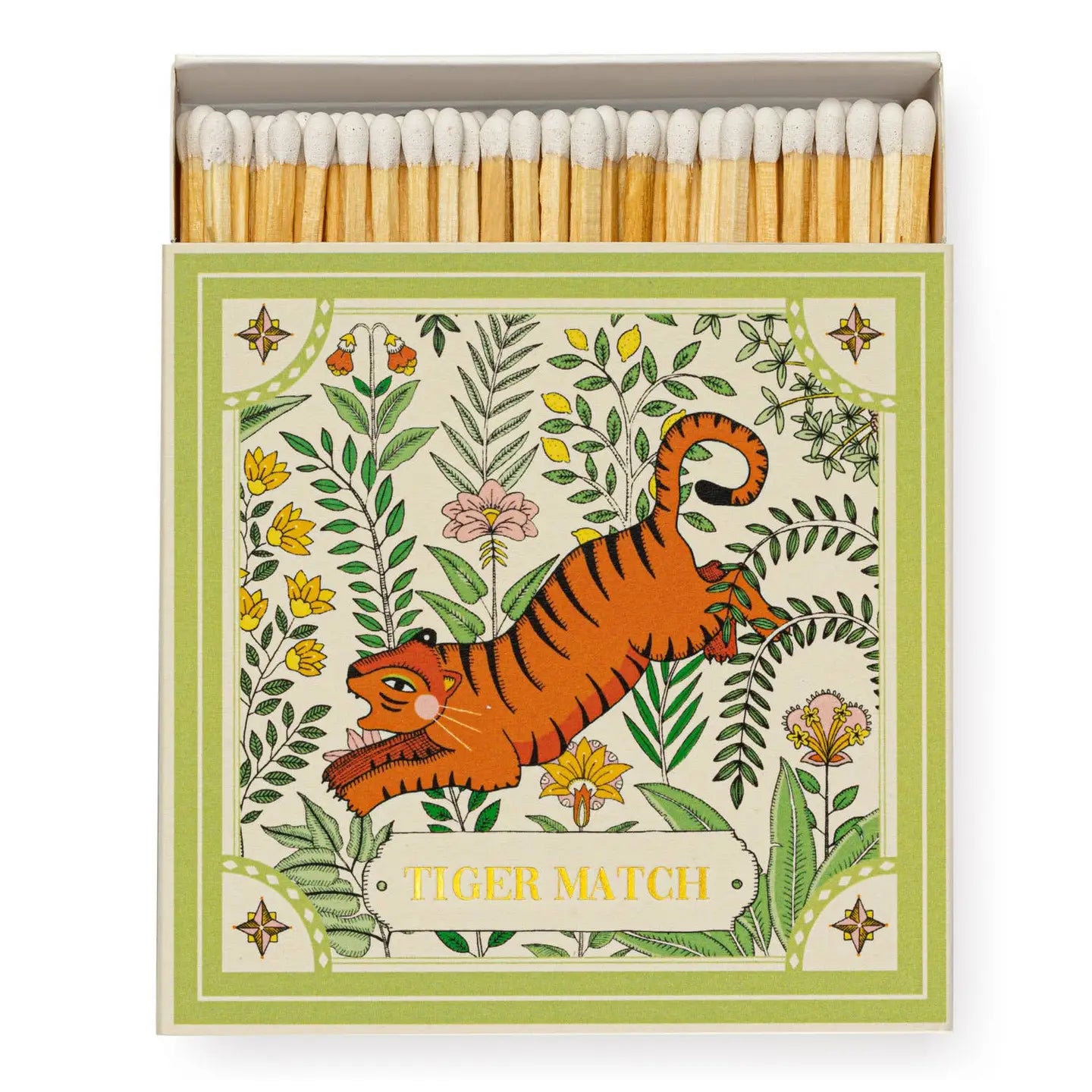 Ariane's Green Tiger | Square Matchbox