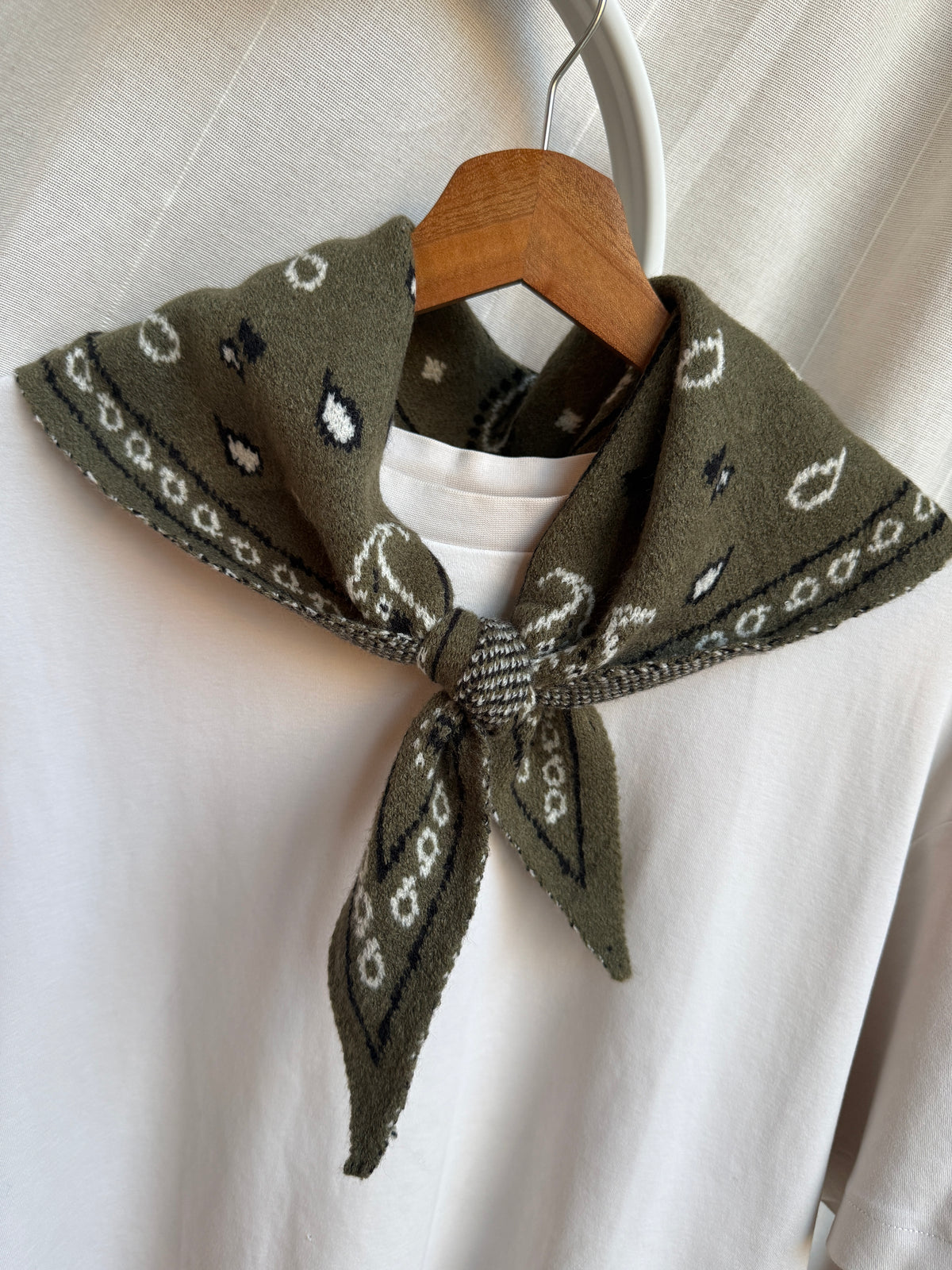 Paisley print sjaaltje groen